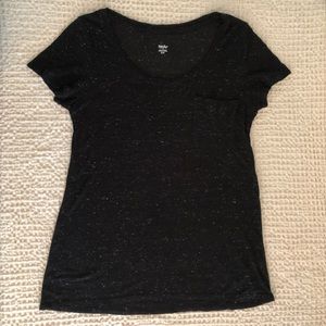 Mossimo Women’s Small T-Shirt Black Speckled